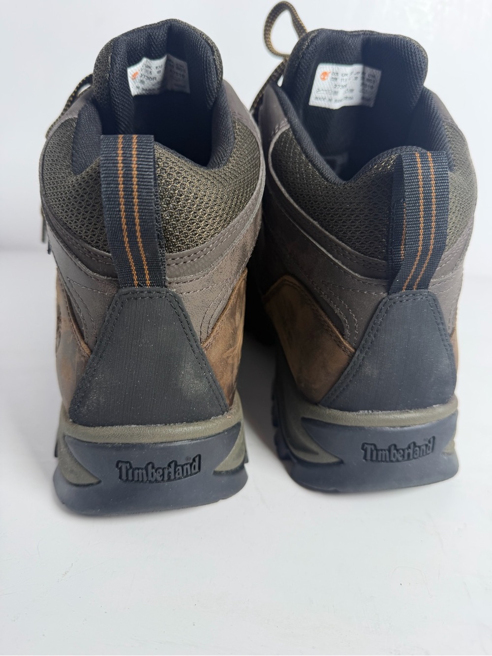 Timberland Men's Mt. Maddsen Mid Waterproof Hiking Boots Brown Leather 12W 2730R - Picture 2 of 10